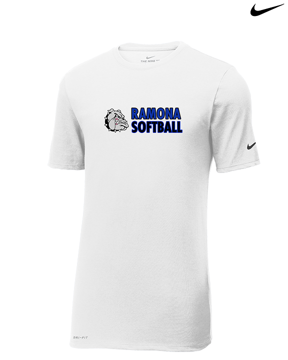 Ramona HS Softball Basic - Mens Nike Cotton Poly Tee