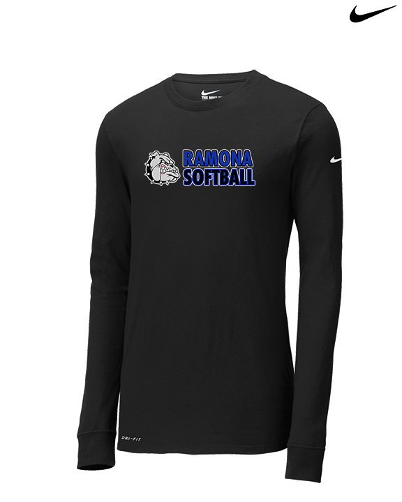 Ramona HS Softball Basic - Mens Nike Longsleeve