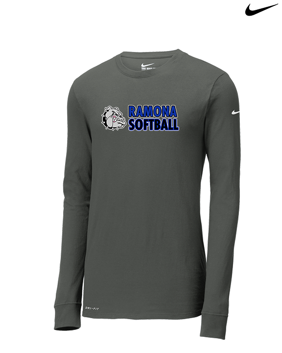 Ramona HS Softball Basic - Mens Nike Longsleeve