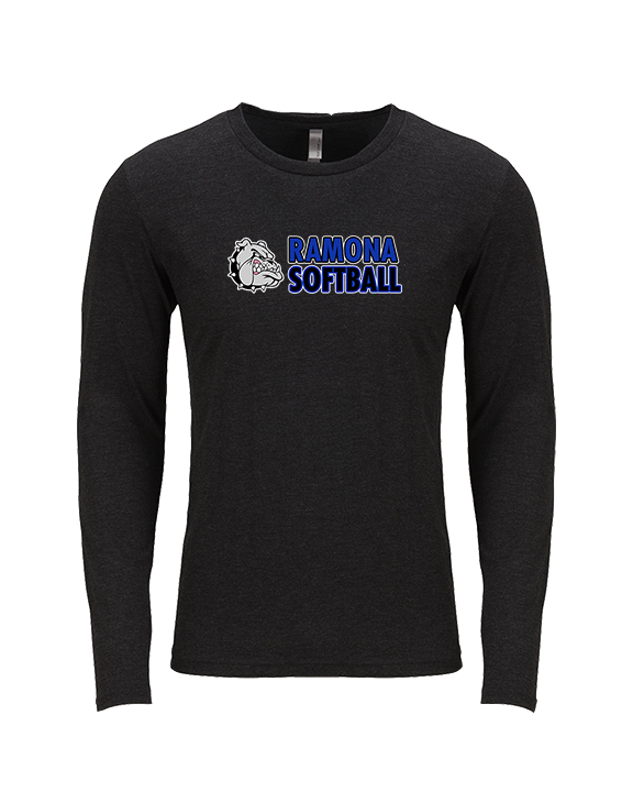 Ramona HS Softball Basic - Tri-Blend Long Sleeve