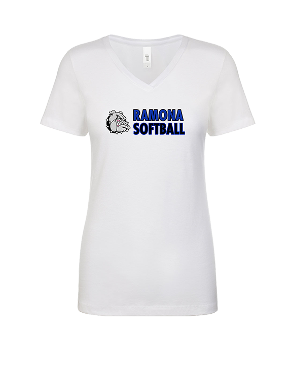 Ramona HS Softball Basic - Womens Vneck