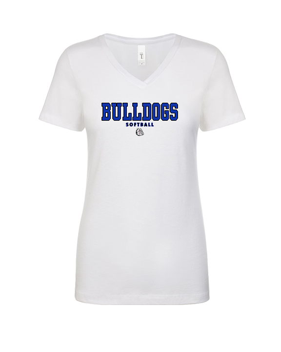 Ramona HS Softball Block - Womens Vneck