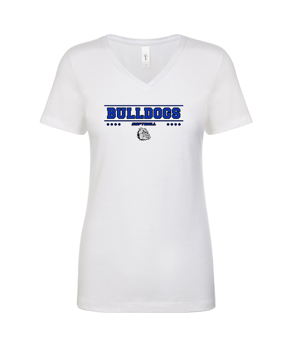 Ramona HS Softball Border - Womens Vneck