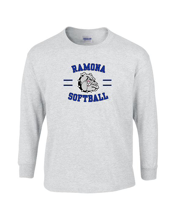 Ramona HS Softball Curve - Cotton Longsleeve