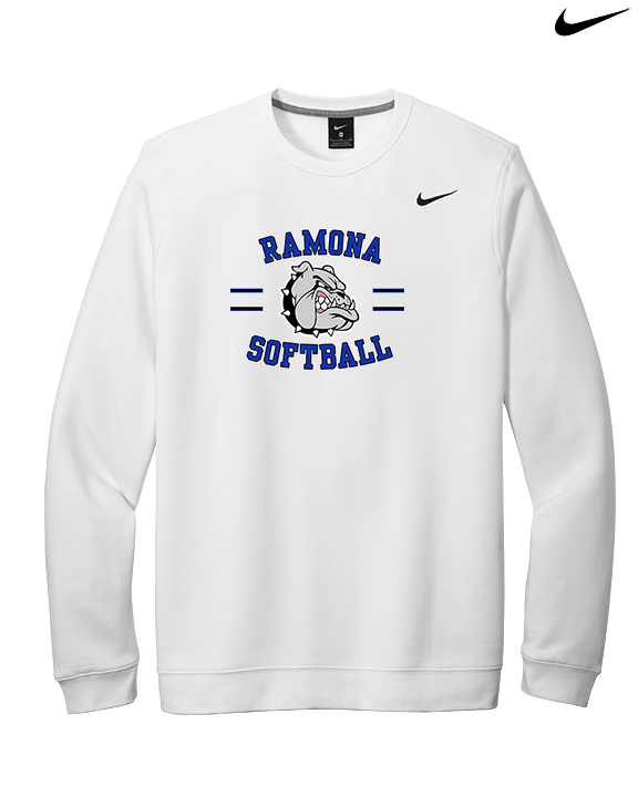 Ramona HS Softball Curve - Mens Nike Crewneck