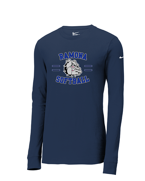 Ramona HS Softball Curve - Mens Nike Longsleeve