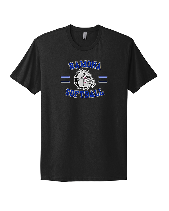 Ramona HS Softball Curve - Mens Select Cotton T-Shirt