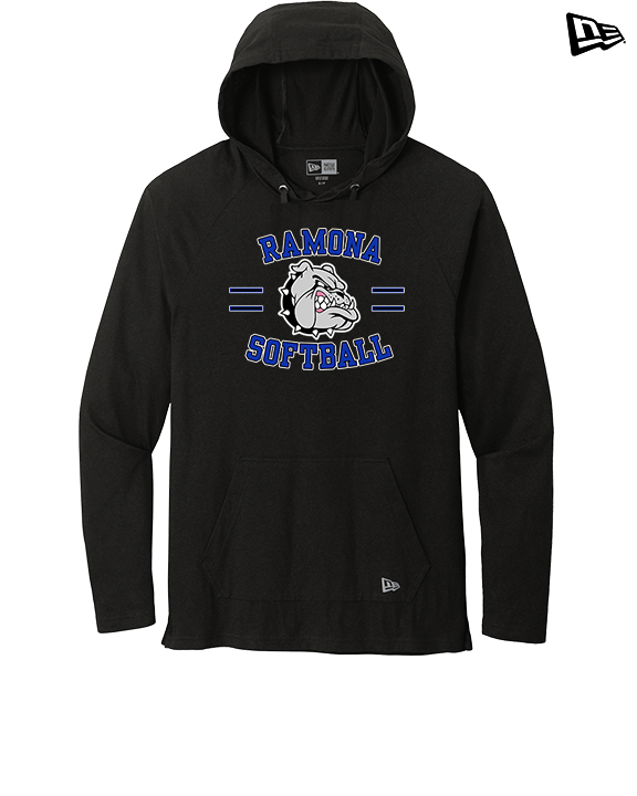 Ramona HS Softball Curve - New Era Tri-Blend Hoodie
