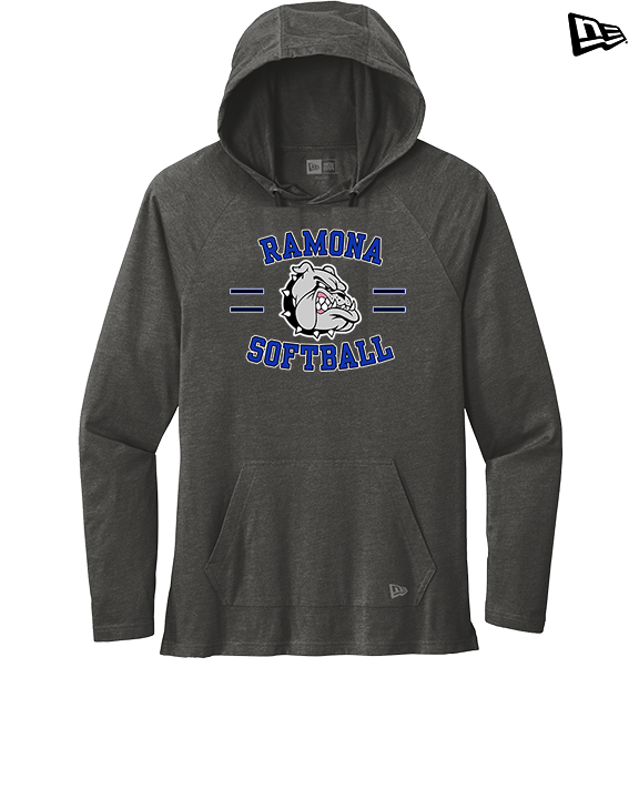 Ramona HS Softball Curve - New Era Tri-Blend Hoodie