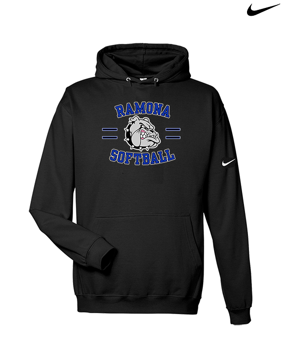 Ramona HS Softball Curve - Nike Club Fleece Hoodie