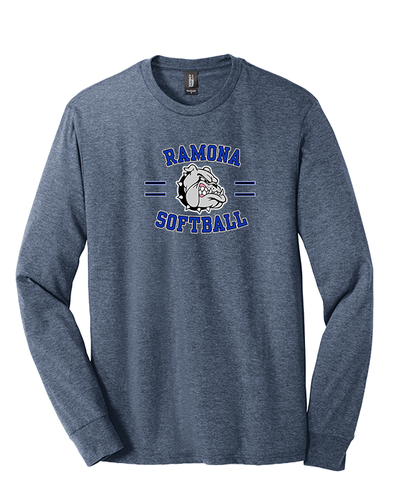 Ramona HS Softball Curve - Tri-Blend Long Sleeve