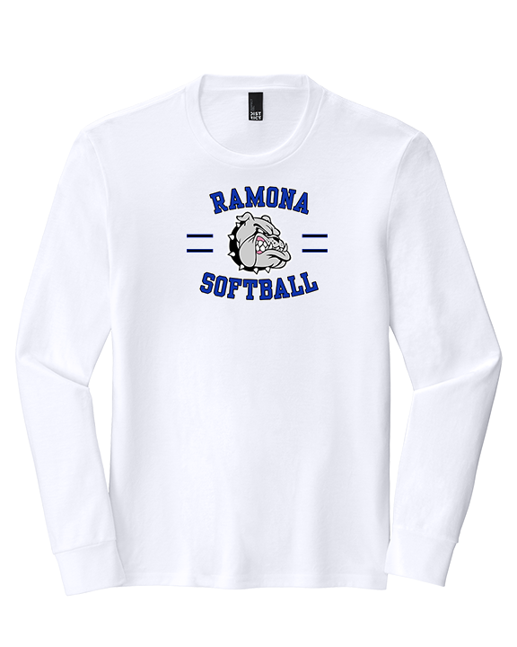 Ramona HS Softball Curve - Tri-Blend Long Sleeve