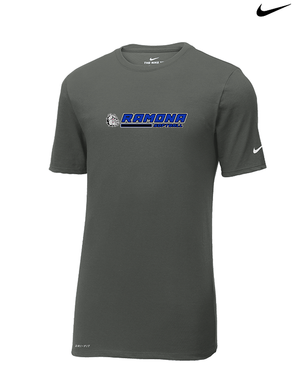 Ramona HS Softball Switch - Mens Nike Cotton Poly Tee