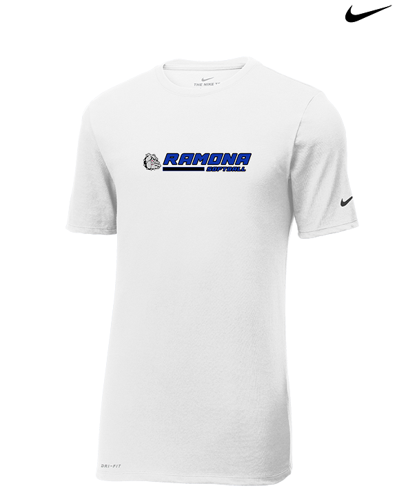 Ramona HS Softball Switch - Mens Nike Cotton Poly Tee