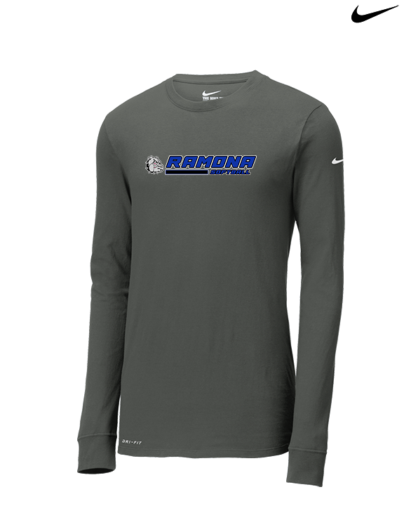 Ramona HS Softball Switch - Mens Nike Longsleeve