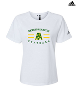 Rancho Alamitos HS Softball Curve 2 - Womens Adidas Performance Shirt