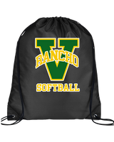 Rancho Alamitos HS Softball Main Logo - Drawstring Bag