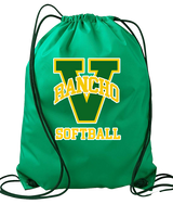 Rancho Alamitos HS Softball Main Logo - Drawstring Bag