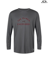 Rancho Buena Vista HS Football Vs Everybody - Mens Oakley Longsleeve