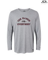 Rancho Buena Vista HS Football Vs Everybody - Mens Oakley Longsleeve