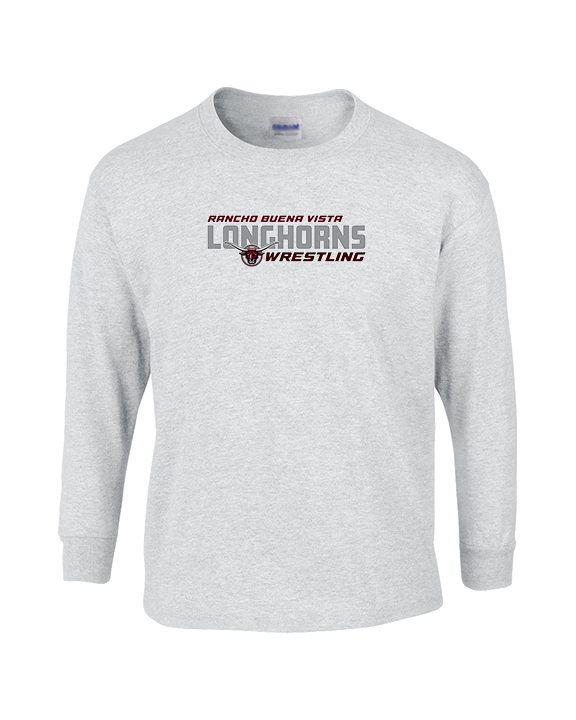 Rancho Buena Vista HS Wrestling Bold - Cotton Longsleeve