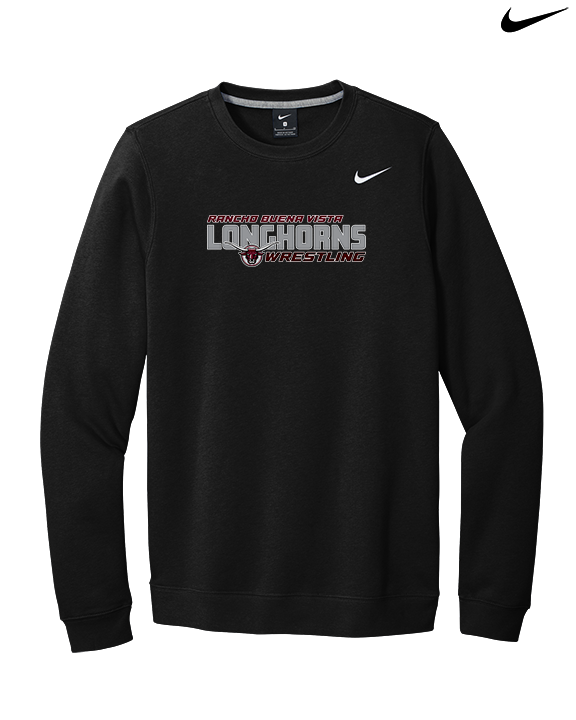 Rancho Buena Vista HS Wrestling Bold - Mens Nike Crewneck
