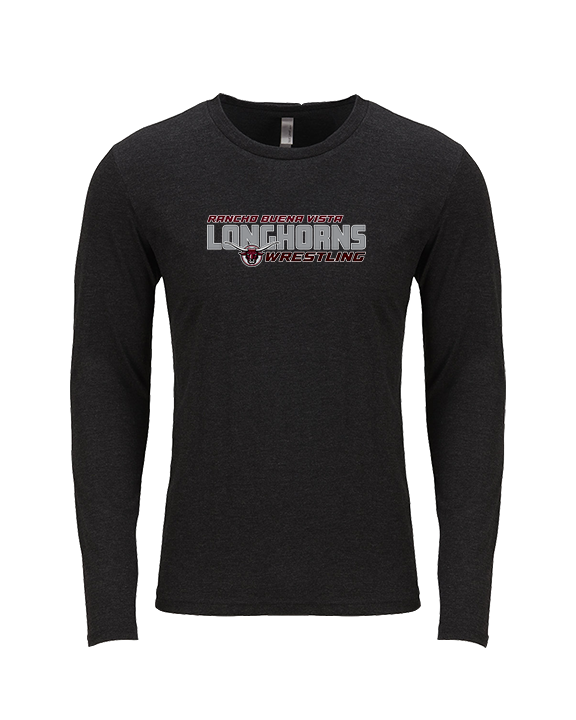 Rancho Buena Vista HS Wrestling Bold - Tri-Blend Long Sleeve