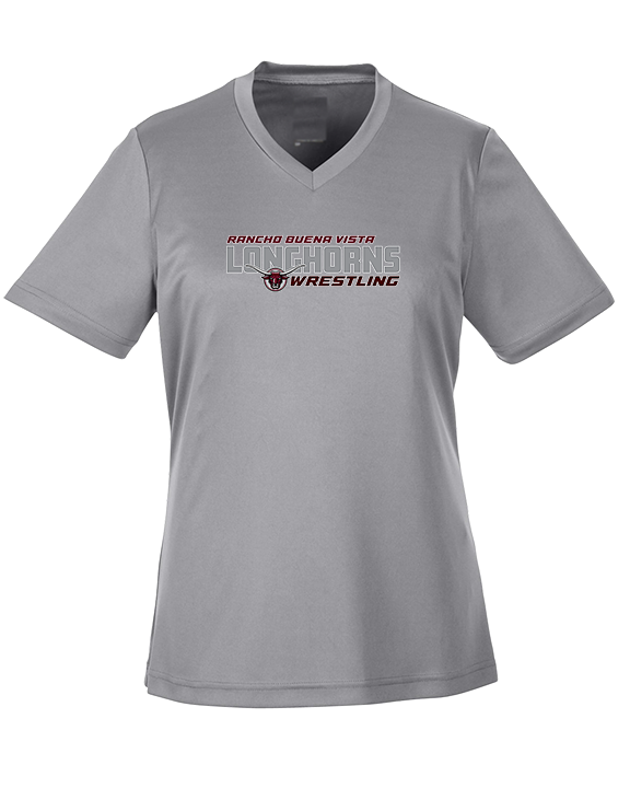 Rancho Buena Vista HS Wrestling Bold - Womens Performance Shirt
