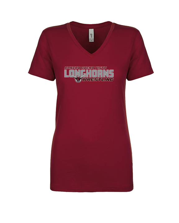 Rancho Buena Vista HS Wrestling Bold - Womens Vneck