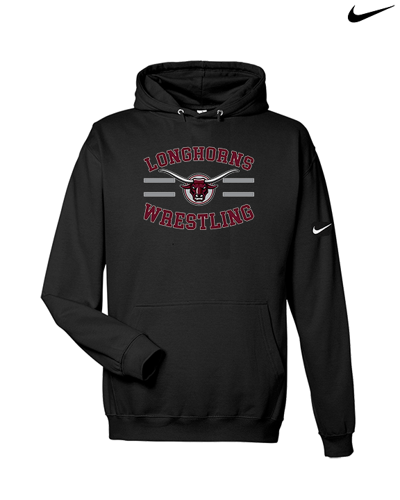 Rancho Buena Vista HS Wrestling Curve - Nike Club Fleece Hoodie