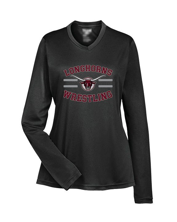 Rancho Buena Vista HS Wrestling Curve - Womens Performance Longsleeve