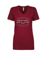 Rancho Buena Vista HS Wrestling Curve - Womens Vneck