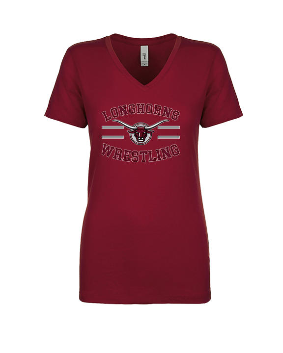 Rancho Buena Vista HS Wrestling Curve - Womens Vneck
