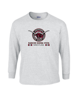Rancho Buena Vista HS Wrestling Stacked - Cotton Longsleeve