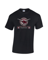 Rancho Buena Vista HS Wrestling Stacked - Cotton T-Shirt