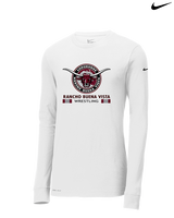 Rancho Buena Vista HS Wrestling Stacked - Mens Nike Longsleeve