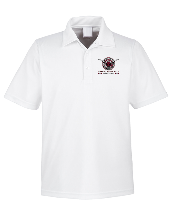 Rancho Buena Vista HS Wrestling Stacked - Mens Polo