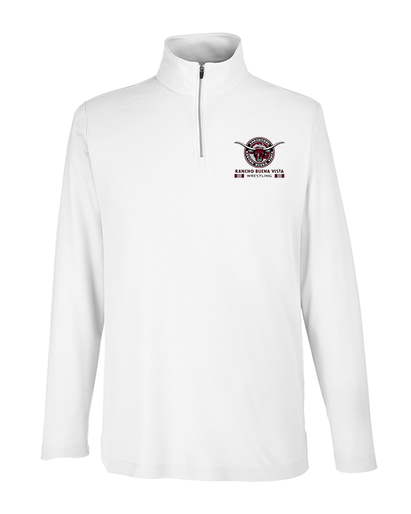 Rancho Buena Vista HS Wrestling Stacked - Mens Quarter Zip