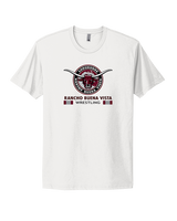 Rancho Buena Vista HS Wrestling Stacked - Mens Select Cotton T-Shirt