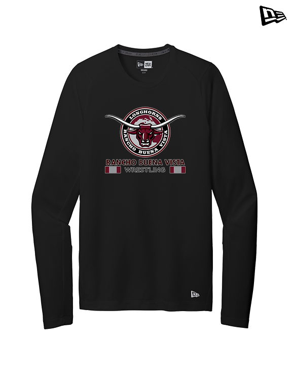 Rancho Buena Vista HS Wrestling Stacked - New Era Performance Long Sleeve