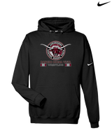 Rancho Buena Vista HS Wrestling Stacked - Nike Club Fleece Hoodie