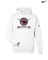 Rancho Buena Vista HS Wrestling Stacked - Nike Club Fleece Hoodie