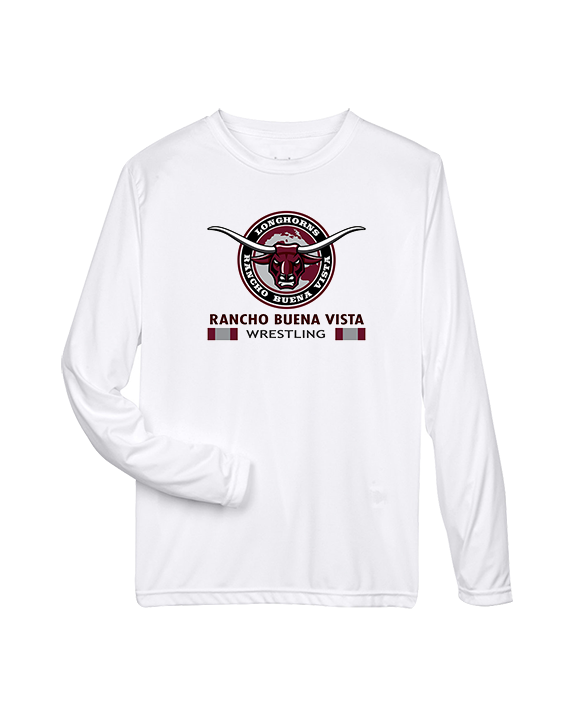Rancho Buena Vista HS Wrestling Stacked - Performance Longsleeve
