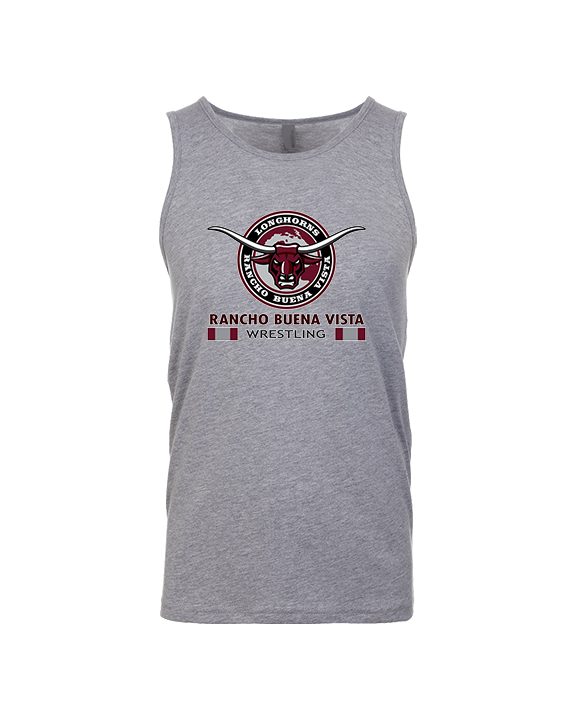 Rancho Buena Vista HS Wrestling Stacked - Tank Top