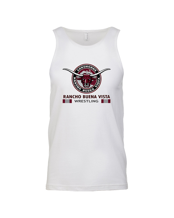 Rancho Buena Vista HS Wrestling Stacked - Tank Top