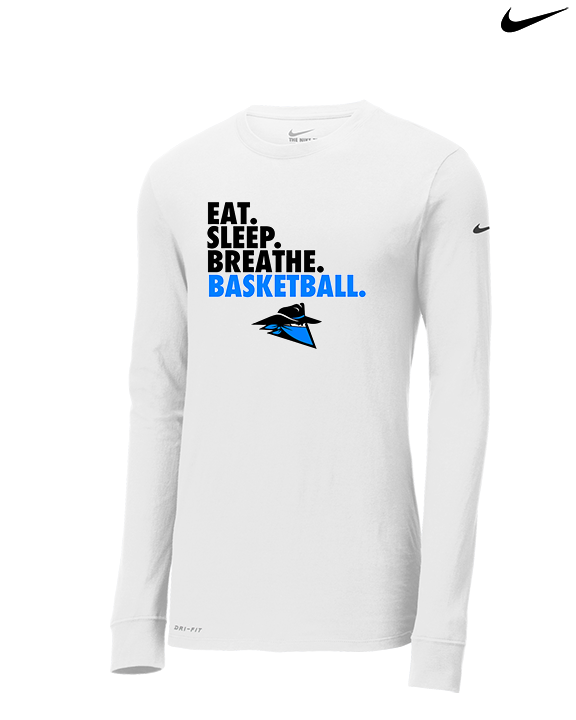 Reno Rogues Basketball Eat Sleep - Mens Nike Longsleeve