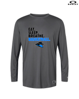 Reno Rogues Basketball Eat Sleep - Mens Oakley Longsleeve