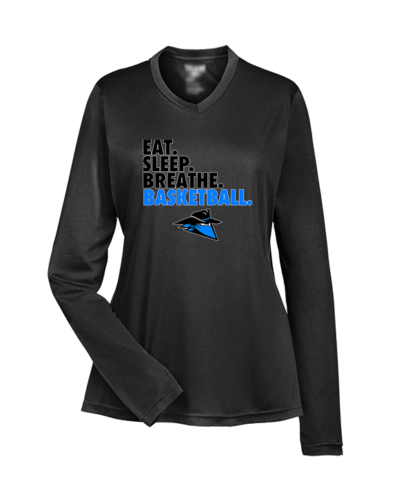 Reno Rogues Basketball Eat Sleep - Womens Performance Longsleeve