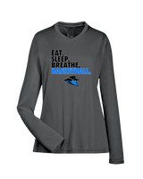Reno Rogues Basketball Eat Sleep - Womens Performance Longsleeve