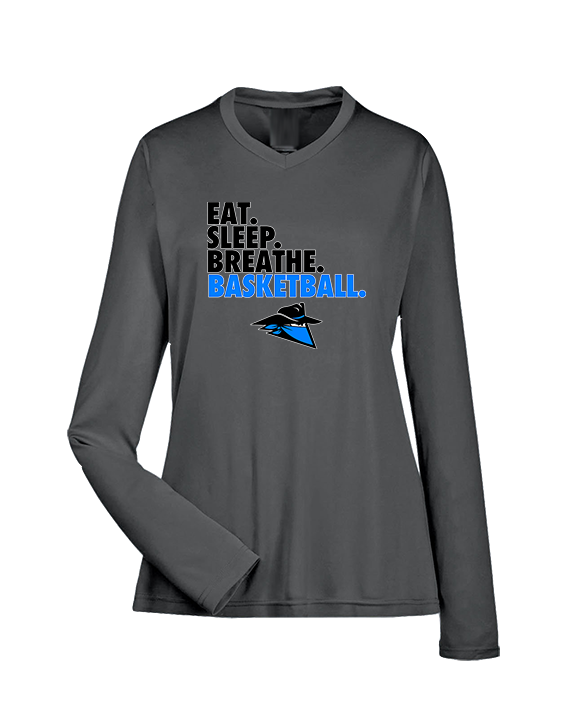 Reno Rogues Basketball Eat Sleep - Womens Performance Longsleeve